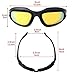KEMIMOTO Polarized Motorcycle Glasses, Riding Goggles with 4 Lens Kit for Outdoor Activities