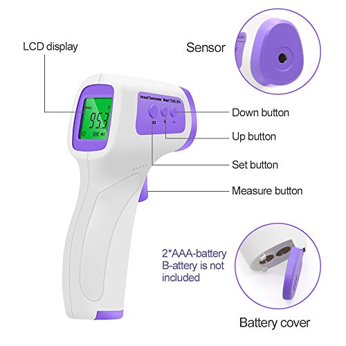 Forehead Thermometer NonContact IR Infrared Thermometer Body Infrared