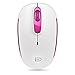 Wireless Mouse (Battery Included), FD M510c 2.4G Mini Silent Click Cordless Mouse, Optical Travel Mice with Nano USB Receiver for Desktop, Laptop, Computer, Chromebook and Notebook (White and Pink)