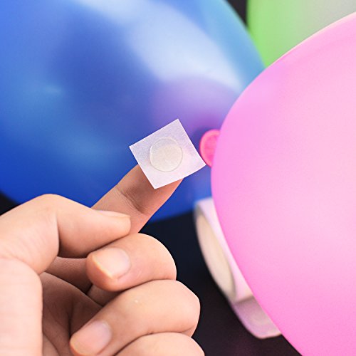 1500 Pieces Mini Balloons Glue Points Double-Side Adhesive Tape Dots Stickers for DIY craft, Scrapbooking or Party Supplies, Diameter 0.5 inch , 15 Rolls (100 Pieces per Rolls)