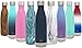 Simple Modern 17 Ounce Wave Water Bottle - Stainless Steel Double Wall Vacuum Insulated Reusable Leakproof -Deep Ocean