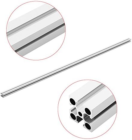 Silver 1000mm Length 4040 Aluminum Profile Extrusion Frame
