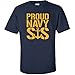 Proud Navy Sister Short Sleeve T-Shirt in Navy