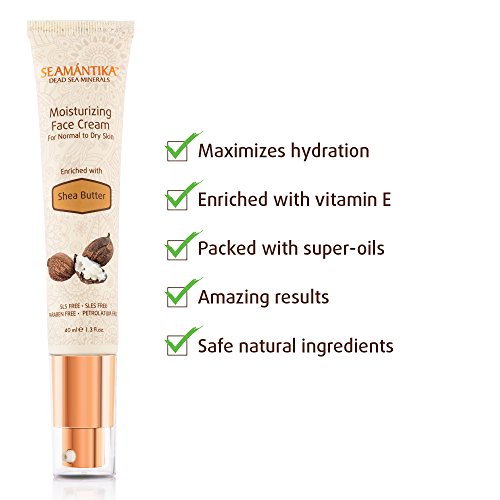 Face Cream moisturizer For Dry Skin and Normal. Vitamin E oil, Argan