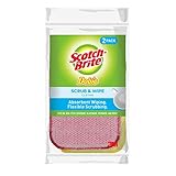 Scotch-Brite Dobie Scrub & Wipe Cloth, 2 Cloths