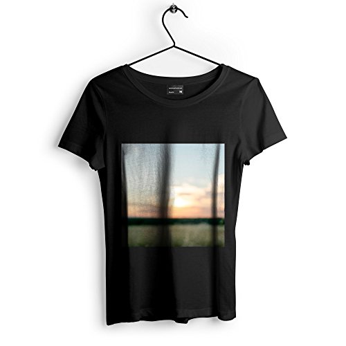 Westlake Art Time Sunset - Unisex Tshirt - Picture Photography Artwork Shirt - Black Adult Medium (None-0AB8A)