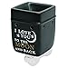 Elanze Designs Love You to The Moon Ceramic Stoneware Electric Plugin Outlet Wax and Oil Warmer