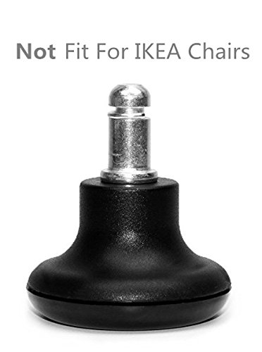 DozyAnt Replacement Office Chair or Stool Low Profile Bell Glides With Soft Rubber Bottom for Chairs and Stools 5 Per Set