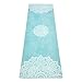 YOGA DESIGN LAB The Combo Yoga MAT Eco Luxury Mat/Towel That Grips The More You Sweat | Designed in Bali | Ideal for Hot Yoga, Bikram, Sweaty Practice | w/Strap! (Mandala Turquoise, 70 x 24)