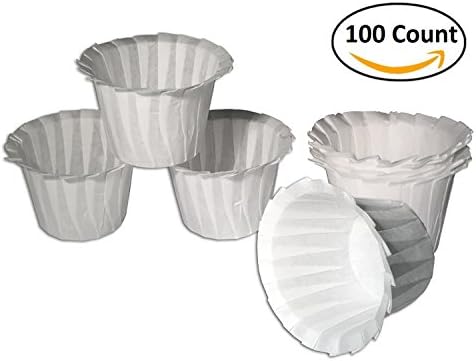 Fill N Save Universal Optional Paper Filters for Reusable K Cups for Keurig Brewers, 100 count