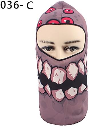 Balaclava Motorcycle Face Masks Windproof Breathable Dust-proof Winter Ski Warm Face Mask Mouth Cover Protective Helmet Masks (C-3)