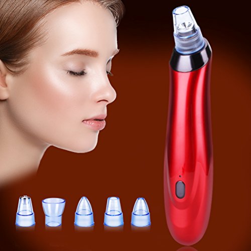 Blackhead Remover, 5 in 1 Electric Blackhead Vacuum Suction Remover ...