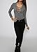 Simplee Apparel Women's Elastic Lace up Cross Slim V Neck Knitted Bodycon Tops