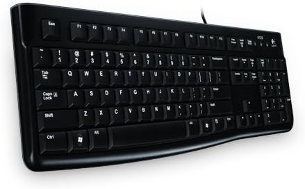Logitech K120 Wired Keyboard (Black)