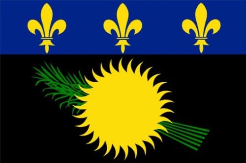 AZ FLAG, Guadeloupe Flag, 3x5 Ft, 100D Polyester French Region Of Guadeloupe Banner with Two Metal Grommets, Fade Resistant