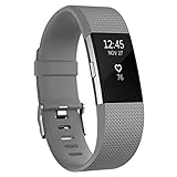 AK for Fitbit Charge 2 Band, Fitbit Charge 2 Accessory Band for Fitbit Charge 2 Wristband Large Small (No Tracker) (Gray, Small)