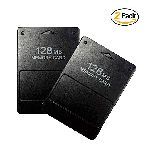 image for Optimal Shop [2 Pack] Memory Card for PS2 128MB High Speed Storage for