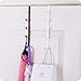 Sadiyamo 5 Layers Over The Door Hook Organizer Rack Hanger Backpack Handbag Door Hook, Pack of 2 (White)