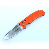 GANZO G726M-OR Folding Knife 440c Blade Orange G10 Handle Axis Lock