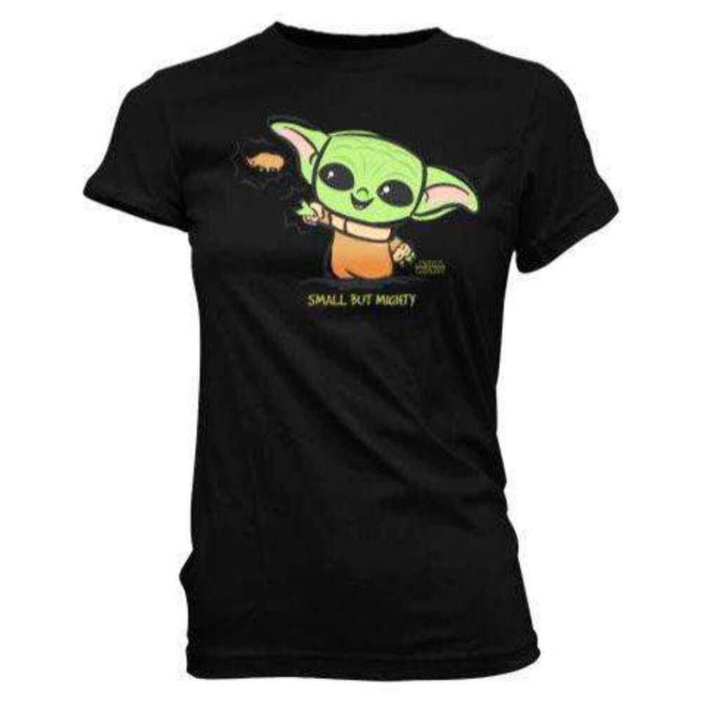 Funko Star Wars The Mandalorian Loose POP! Tees Ladies T-Shirt Cute Child Force Size S