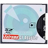 CY SD SDHC SDXC to CF Compact Flash Memory Card Adapter Reader Type I High-Speed Extreme CF to SD Card Reader Adapter