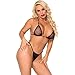 Cocolicious Women's Nice Fishnet Bra and G-String Set, Black, One Size