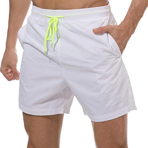 LANYI Men's Swim Trunks Quick Dry Beach Swim Shorts with Mesh Liner Bathing Suits