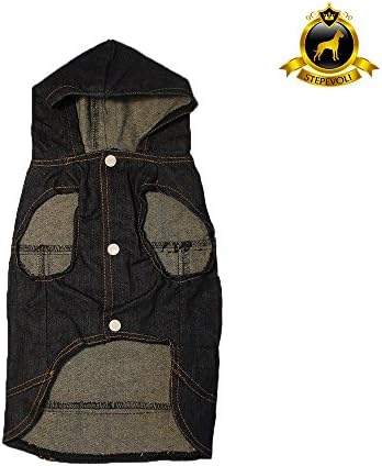 Stepevoli Classic Denim Hoodie for Dogs - Comes in Blue Colour and N2 | G7 Sizes
