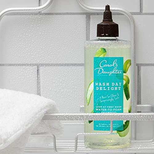 CAROL’S DAUGHTER WASH DAY DELIGHT LOVE AT FIRST TO FOAM SULFATE FREE SHAMPOO WITH ALOE AND MICELLAR WATER, PARABEN AND SILICONE FREE, MICELLAR SHAMPOO FOR KINKY, CURLY HAIR, 16.9 FL OZ