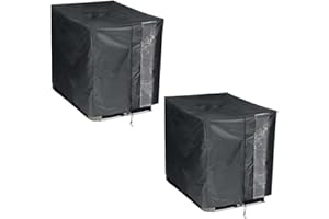 2 Pack IBC Tote Cover, 600D Heavy Duty Waterproof Cover for 1000L IBC Container Rain Water Tank, Outdoor 275 Gallon Rain Barr