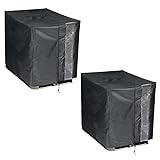 2 Pack IBC Tote Cover, 600D Heavy Duty Waterproof