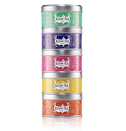 Kusmi Tea Geschenkset Wellness Tee Mischungen - 5 Mini Metalldosen mit Kräutertee und Aromatisiertem Tee - Detox Tee, BB… – Bild 3