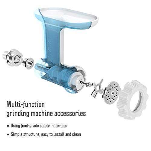 Antree Food Meat Grinder Attachment for KitchenAid Stand Mixer Including Sausage Stuffer Accessories (Renewed)