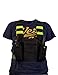 Lewong Universal Hands Free Chest Harness Bag Holster for Two Way Radio (Rescue Essentials) (Black and Fluorescent Green)