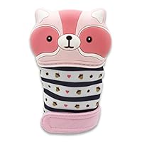 JINZER Teething Mittens for Baby, Mitten Teether Toy,Self Soothing Teether & Teething Pain Relief Toy Glove (4# Squirrel)