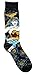 Hyp Superman Batman Flash Wonder Woman Starry Night Men's Crew Socks 4 Pair Pack