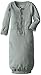 L'ovedbaby Unisex-Baby Newborn Organic Gown, Seafoam, 0-3 Months