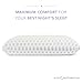 Sleep Restoration Premium Gel Memory Foam Pillow - CertiPUR-US Memory Foam - Hypoallergenic - Luxury Rayon Derived Cover Included