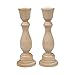 Unfinished Candlesticks 6-3/4 Inch, Unfinished Wooden Candlestick Holder | Bag of 2