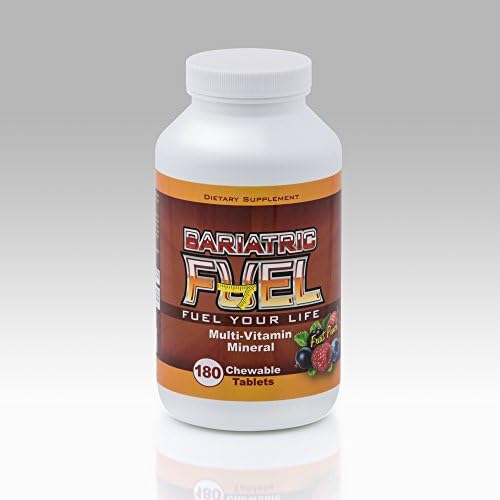 Bariatric Fuel- Complete Multivitamin with Iron Chewable- Fruit Punch Flavor- 3 Month Supply (180 tablets)- GREAT TASTE! Bariatric Surgeon recommended formulation! 100% SATISFACTION GUARANTEE!