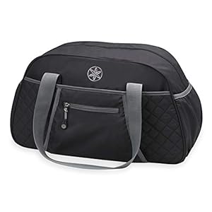 Gaiam Duffle Yoga Mat Bag, Black/Grey