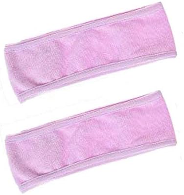 ICYANG 2 Pieces Headband Spa Bath Shower Make Up Wash Face Cosmetic Mask Women Ladies Hair Band Headwear Accessories(Purple)
