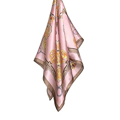Women's 100% Real Mulberry Silk Neck Scarf Small Square Scarf for Hair and Neck, 21'' x 21'' Women's 100% Real Mulberry Silk Neck Scarf Small Square Scarf for Hair and Neck, 21'' x 21''
