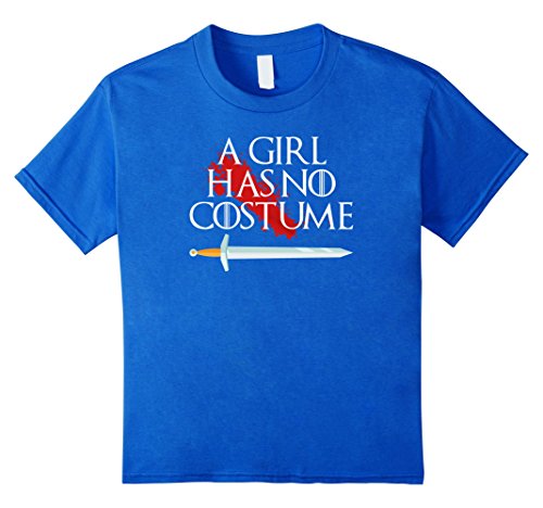 A Girl Has No Costume T-Shirt - Bloody Sword Scary Game Tee