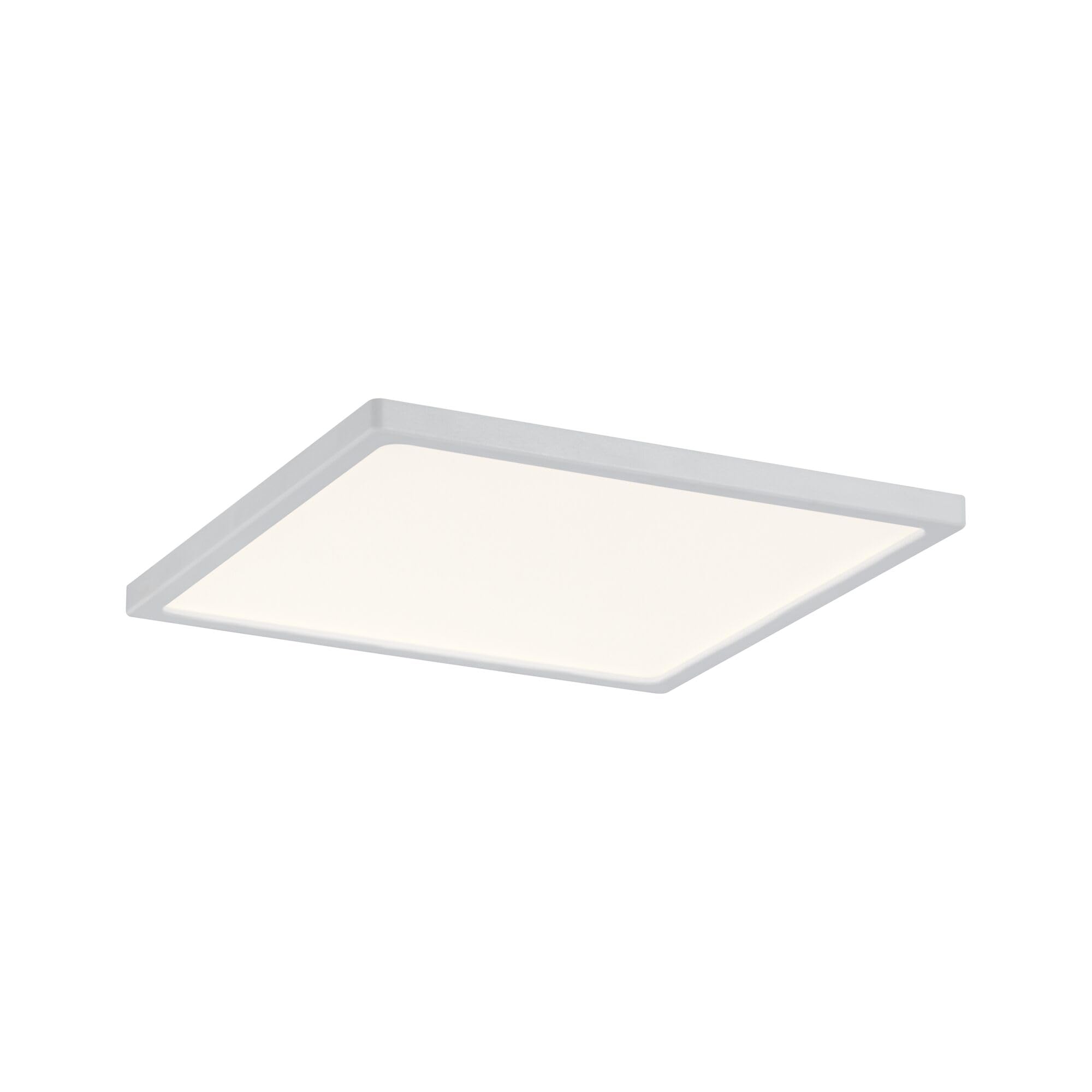 Paulmann 92949 Areo LED Panel Rectangular incl. 1x12-watt Ceiling lamp White matt Ceiling luminaire Plastic Living Room lamp 3000 K