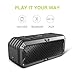ZEALOT S6 Waterproof Portable Wireless Bluetooth Speakers Power Bank with Built-in 5200mAh Battery, Dual Drivers, Subwoofer, Aux Audio and TF Card - Black