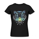 Ahhsywv Womens T-shirts Classic Style Kenzo Black Size S