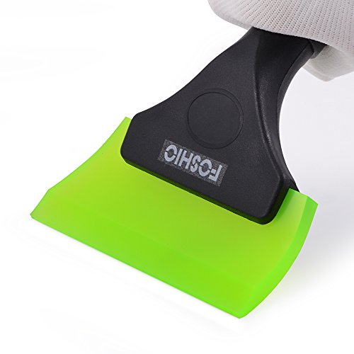 image for FOSHIO 1PCS Green Squeegee Scraper Shower Mirror Glass Wiper Window Cl