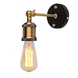 Linkax Loft Vintage Wall Sconce Lamp Fixture Industrial Retro Mall Light Metal Lamp ( Edison Bulbs not included)