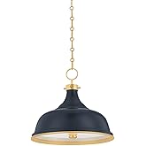 Hudson Valley Lighting Valley MDS300-AGB/DBL Transitional Three Light Pendant from Painted No.1 Collection in Brass Finish Da